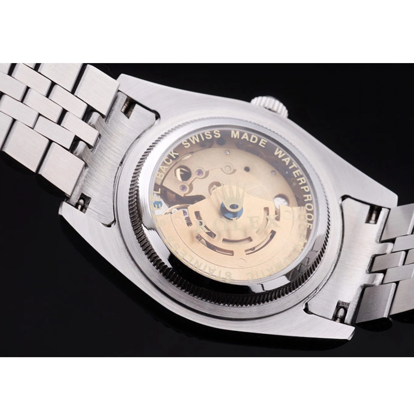 MiroTime 0823 Rolex Datejust Black Dial Diamonds Ribbed Bezel 7456